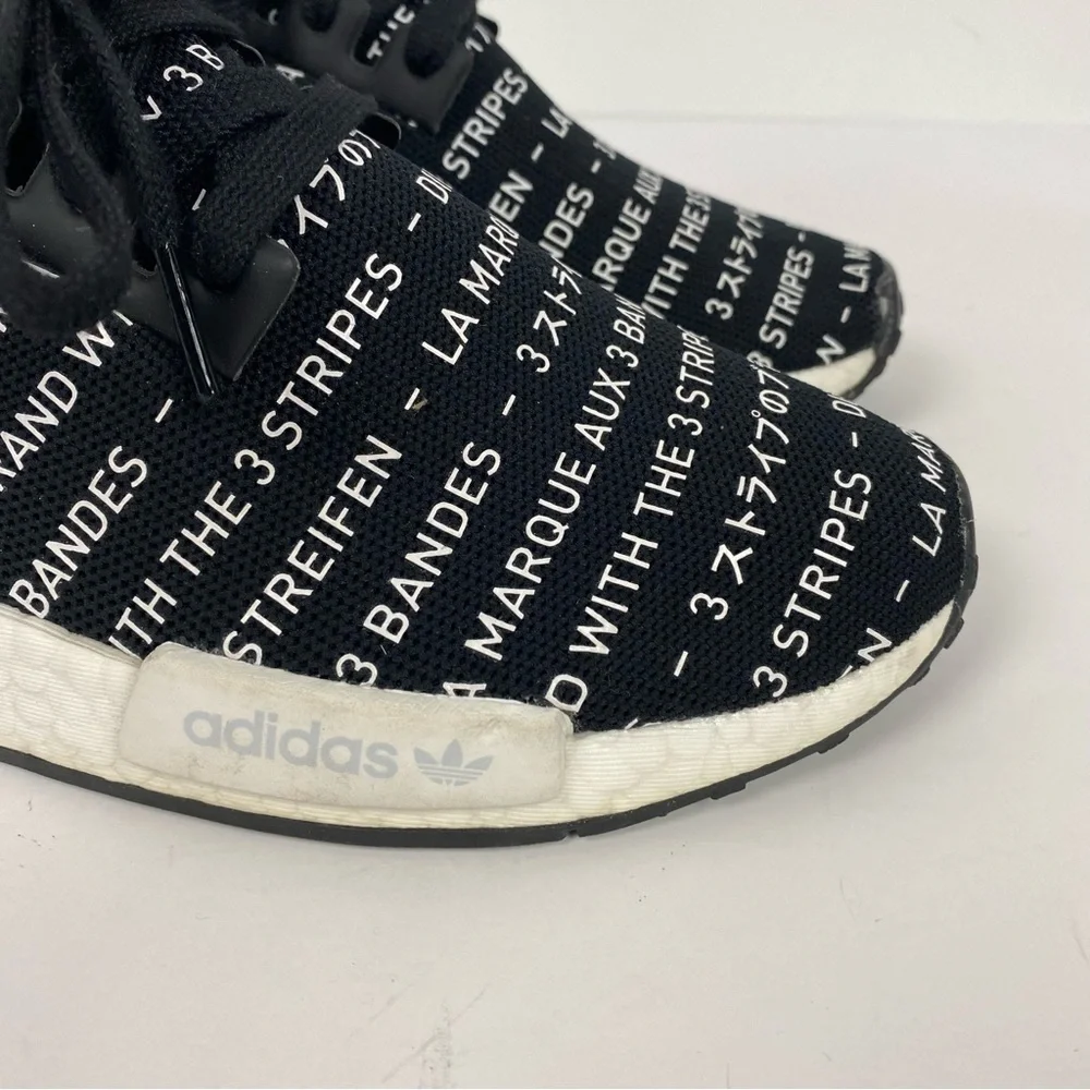 Adidas Ultraboost Black & White Language NMD R1 